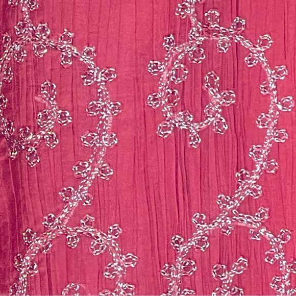 🟡Maroon Kurta for men with Fine Silver Embroidery - Picture 9 of 15